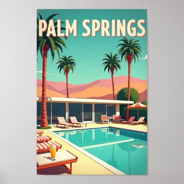 Palm Springs – Retro Paradise Poster (Front)