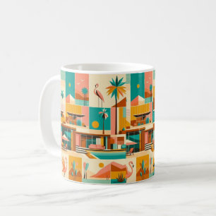 Palm Springs Retro Vibes Coffee Cup