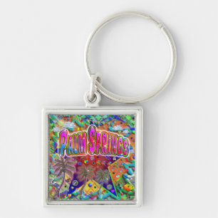 Palm Springs Risk Factor Keychain