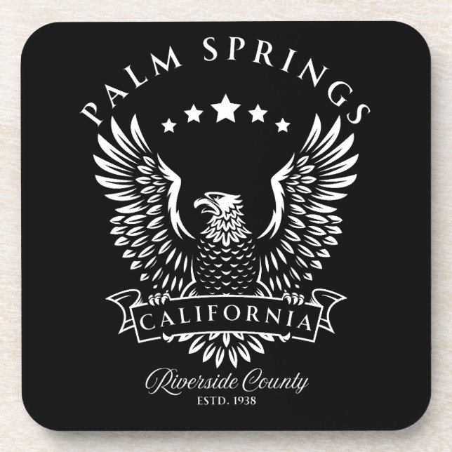 Palm Springs Riverside County California Vintage Coaster (Front)