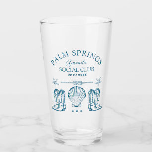 Palm Springs Social Club   Bachelorette Glass