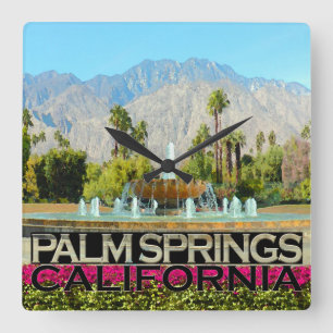 Palm Springs Square Wall Clock