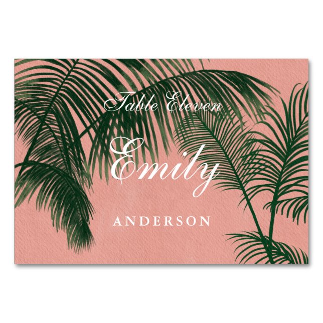 Palm Springs Table Place Card (Front)