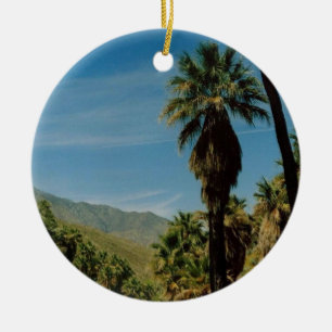 Palm Springs View Ceramic Tree Decoration