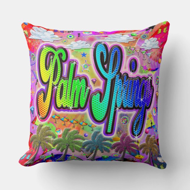 Palm Springs Vista Express Pillow (Front)