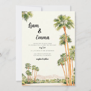 Palm Springs Wedding Invitation Template