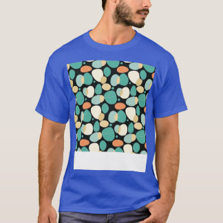 Palm Stones Seamless Pattern Beach Pebble Gemstone T-Shirt
