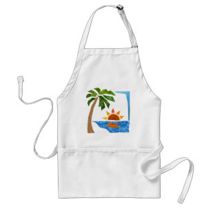 Palm, Sun & Sea Standard Apron