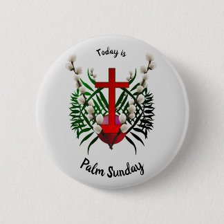 Palm Sunday A Christian Holy Day 6 Cm Round Badge