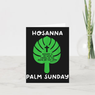 Palm sunday hosanna holy week easter timeline card