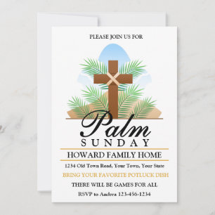 Palm Sunday Party Invitation