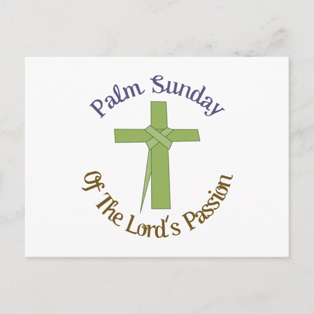 Palm Sunday Postcard (Front)