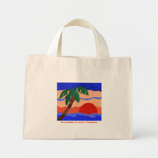 Palm Sunset Hand Bag