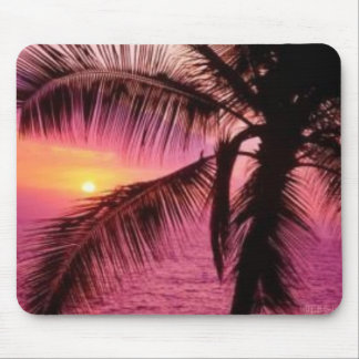 Palm Sunset Mouse Mat
