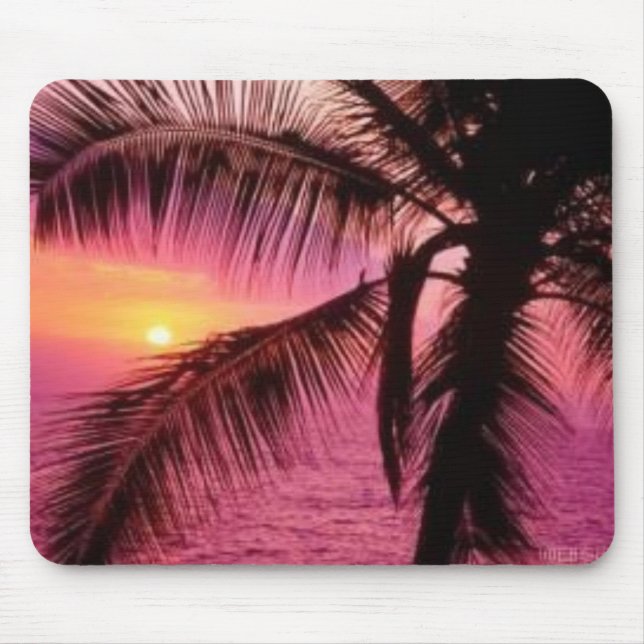 Palm Sunset Mouse Mat (Front)
