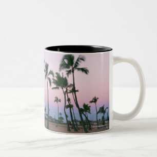 Palm Tree 2 Two-Tone Coffee Mug