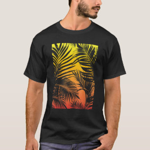 Palm Tree 7 Cool Tropical Beach Palm Leaves Summer T-Shirt