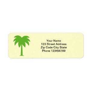 Palm tree address labels