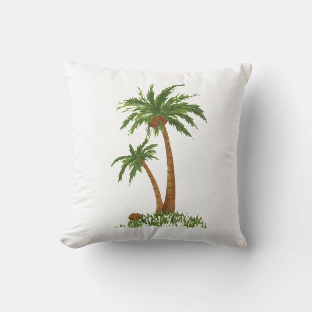 Palm Tree American MoJo Pillow (Front)