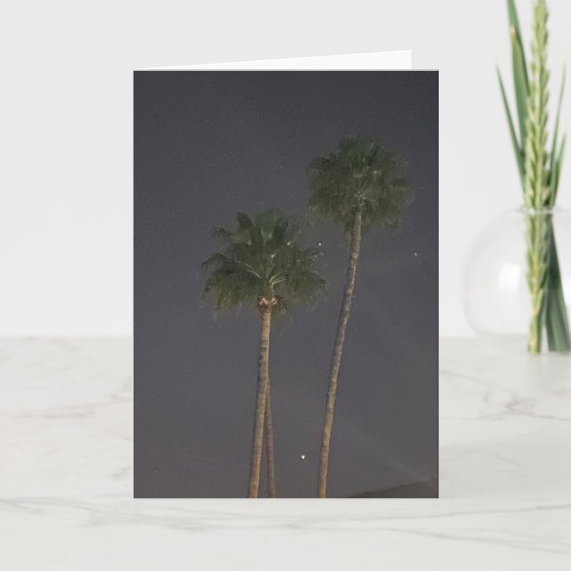 Palm Tree And Star ⭐️  Card (Front)