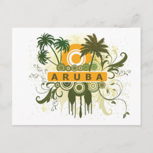 Palm Tree Aruba Postcard