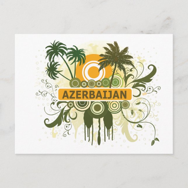 Palm Tree Azerbaijan Postcard (Front)