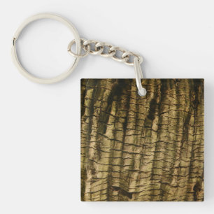 Palm Tree Bark Key Ring