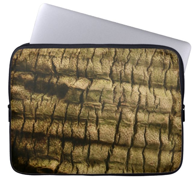 Palm Tree Bark Laptop Sleeve (Front)