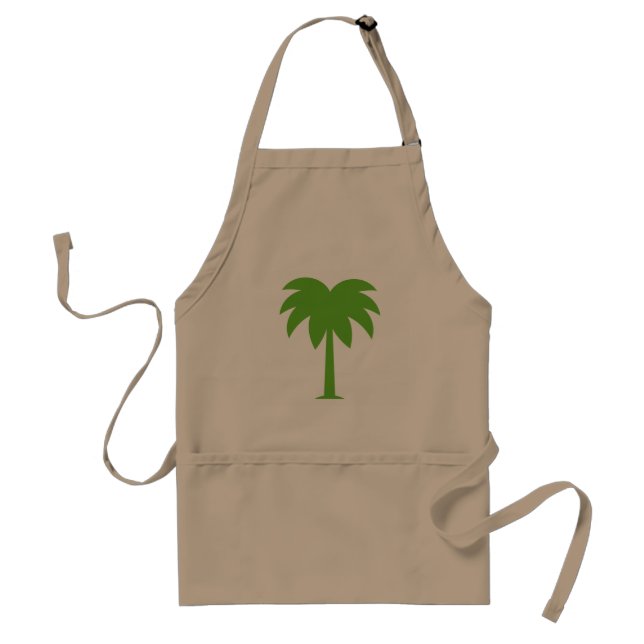 Palm tree bbq apron for men and women (Front)