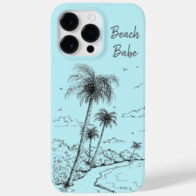 Palm Tree Beach Case-Mate iPhone Case (Back)