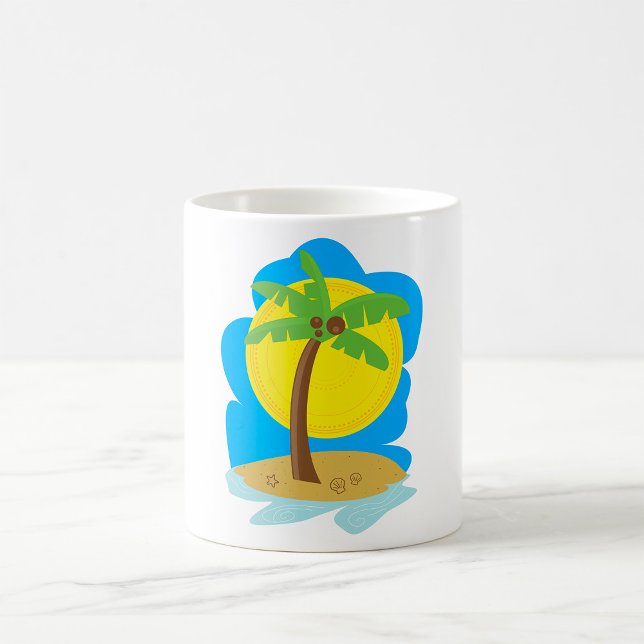 Palm Tree Beach Coffee Mug (Creator Uploaded)