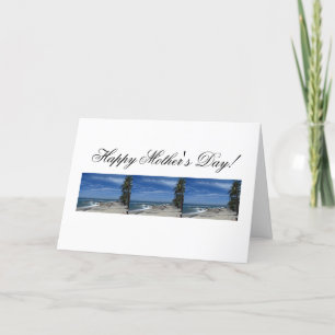 Palm Tree Beach, Happy Mother's Day Card