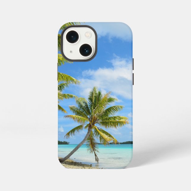 Palm tree beach iphone case (Back)