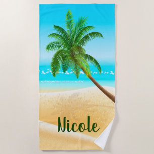 Palm Tree Beach Towel