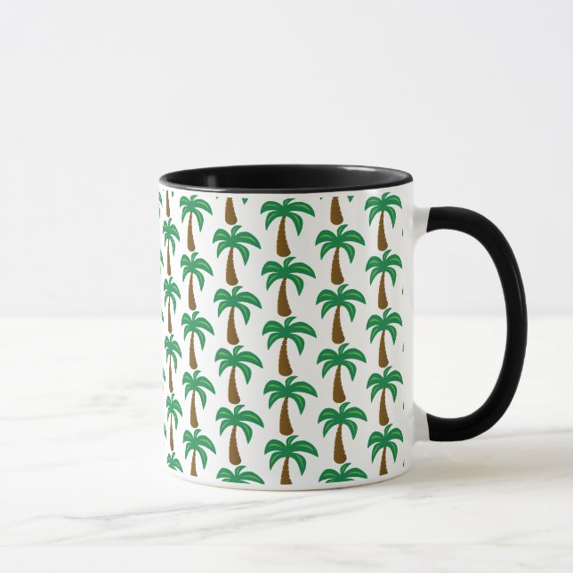 Palm Tree - Black 11 oz Combo Mug (Right)