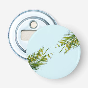 Palm tree branch bottle opener