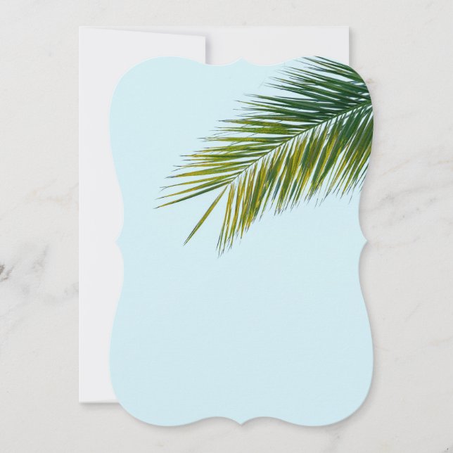 Palm tree branch card (Front)
