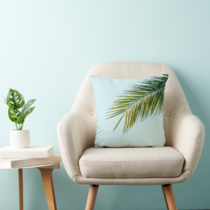 Palm tree branch cushion