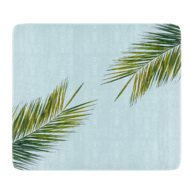 Palm tree branch cutting board (Front)