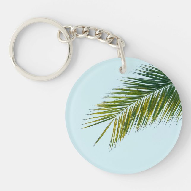 Palm tree branch key ring (Front)