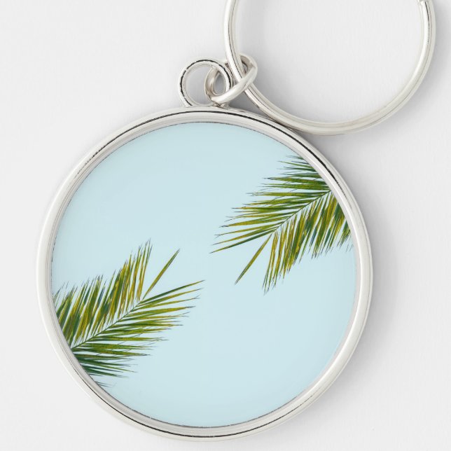 Palm tree branch key ring (Front)