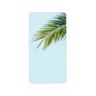 Palm tree branch label