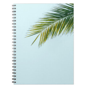 Palm tree branch notebook