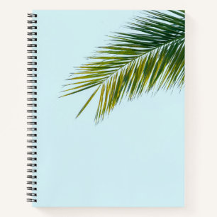 Palm tree branch notebook