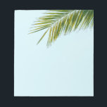 Palm tree branch notepad<br><div class="desc">Palm tree branch minimal photography</div>
