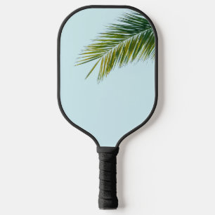 Palm tree branch pickleball paddle
