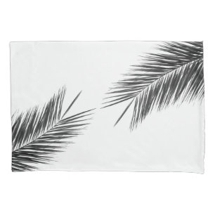 Palm tree branch pillowcase