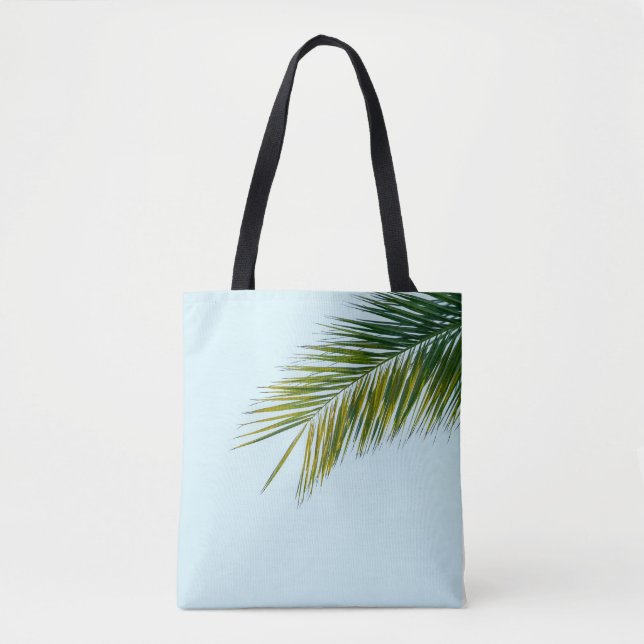 Palm tree branch tote bag (Front)