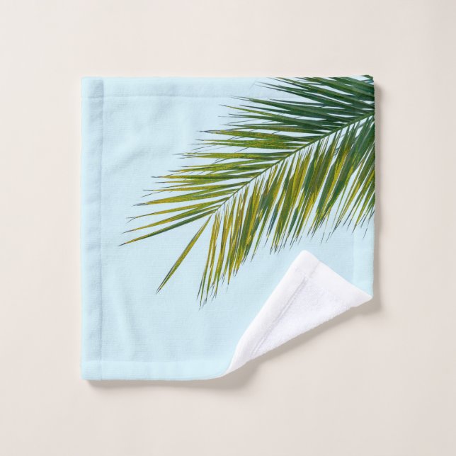 Palm tree branch wash cloth (Wash Cloth)