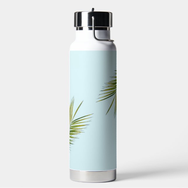 Palm tree branch water bottle (Left)